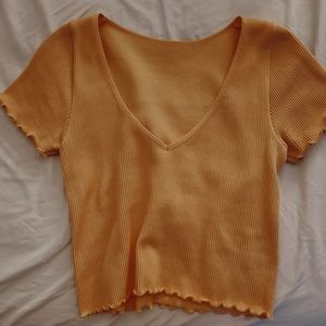 Large Yellow Crop Top from H&M